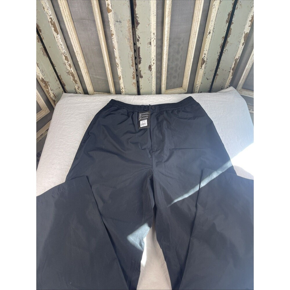 Etonic Golf Pants Mens Size Large Black Waterproof Rain Pant Zip Legs. NEW!